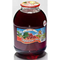 Нектар "ДЕРЕВЕНСКИЕ СОКИ" осветленный Виноградный (красный) СКО 3 л./в упаковке 4 шт,/(4)