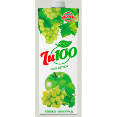 Нектар "ZU100" Яблочно-Виноградный тетра-пак 1 л.(12)