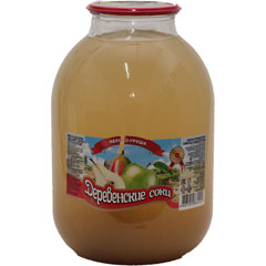 Нектар "ДЕРЕВЕНСКИЕ СОКИ" с мякотью Яблочно-Грушевый СКО 3 л./в упаковке 4 шт,/(4)