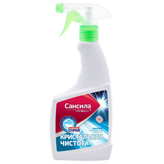 Чистящее средство для ванн "САНСИЛА" спрей кристальная чистота 500 гр.(12)