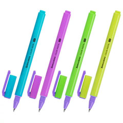 Ручка гелевая "BRAUBERG COLOR NEON" корпус ассорти 0,5 мм линия 0,35 мм черная 1 шт.(24)