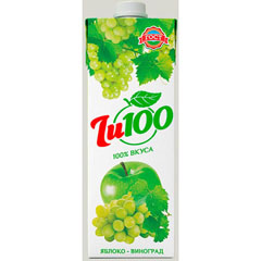 Нектар "ZU100" Яблочно-Виноградный тетра-пак 0,95 л.(12)