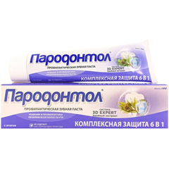 Зубная паста "ПАРОДОНТОЛ" комплексная защита 6 в 1 124 гр.(24)