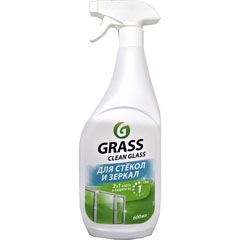Моющее средство для стекол "GRASS" Clean Glass супер блеск курок 600 мл.(8)