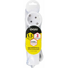 Удлинитель "ФАZA" FG-03-150 (3*1.5) с заземлением 1 шт.(1)