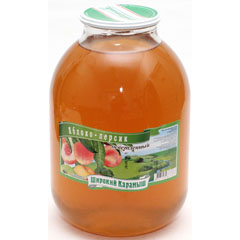 Нектар "ШИРОКИЙ КАРАМЫШ" осветленный Яблочно-Персиковый СКО 3 л./в упаковке 4 шт,/(4)