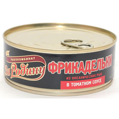 Фрикадельки "ЗА РОДИНУ" из океанических рыб в томатном соусе ж/б 240 гр.(18)