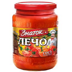 Лечо "ЗНАТОК" натуральное ст/б 680 гр.(8)