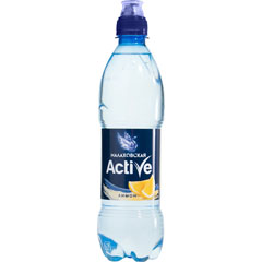 Минеральная вода "МАЛАХОВСКАЯ ACTIVE" негазированная со вкусом лимона (спорт) 0,5 л.(12)