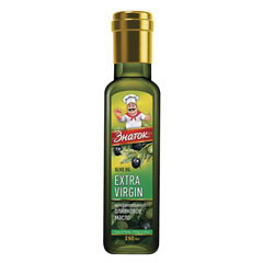 Масло оливковое "ЗНАТОК" Extra virgin ст/б 0,25 л.(12)