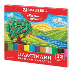 Пластилин "ПИФАГОР" Эники - Беники 12 цветов.(16)