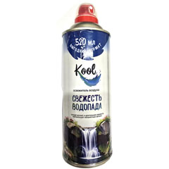Освежитель воздуха "KOOL"  свежесть водопада 520 мл.(28)