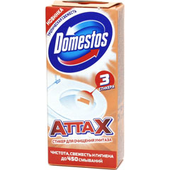 Чистящее средство "ДОМЕСТОС" стикер тропическая свежесть 3 шт.(20)