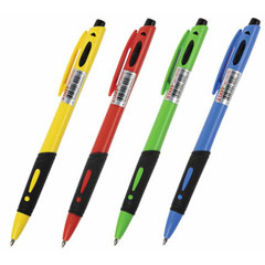 Ручка шариковая "STAFF NEON" автомат узел 0,7 мм линия 0,35 мм синяя 1 шт /в запайке 24 шт/.(24)