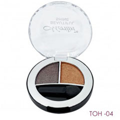 Тени для век "MERILIN" №08 BEAUTIFUL SHINE 2 в 1 тон 04 коричневый + бронзовый 1 шт.(6)