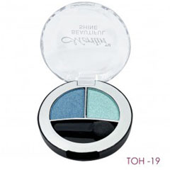 Тени для век "MERILIN" №08 BEAUTIFUL SHINE 2 в 1 тон 19 голубой + бирюзовый 1 шт.(6)