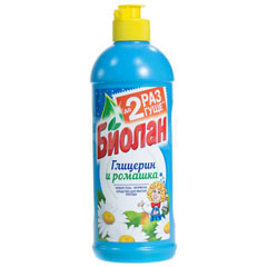 Моющее средство для посуды "БИОЛАН" глицерин и ромашка 400 гр.(20)