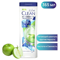 Шампунь "CLEAR VITA ABE" 2 в 1 чистота и свежесть 365 мл.(12)