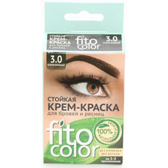 Краска для бровей и ресниц "FITOCOLOR" коричневая 2х2 мл.(24)