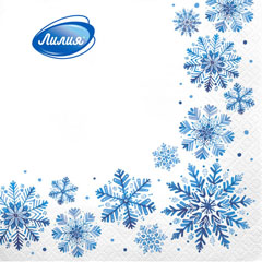 Салфетки бумажные "ЛИЛИЯ" 33*33 см сказочная 2-х сл. 20 шт.(15)