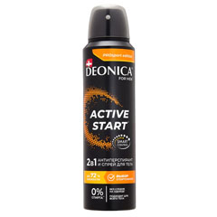 Дезодорант спрей антиперспирант "DEONICA" for men Active Start 150 мл./11-675/(6)