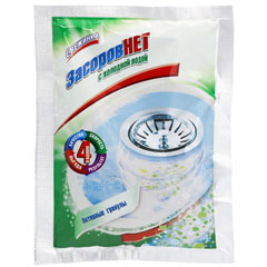 Чистящее средство для труб "СВЕЖИНКА" засоров нет с холодной водой 70 гр.(30)