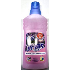 Моющее средство для уборки "МИСТЕР ЛЮКС" для мытья полов и стен мокрые цветы 500 мл. (аналог Mr.Proper)(20)