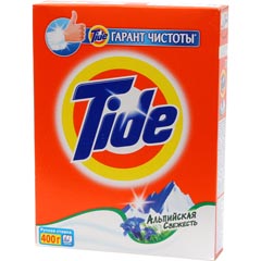 Стиральный порошок "TIDE" ручной альпийская свежесть 400 гр.(11)