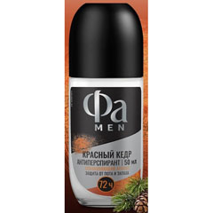 Дезодорант ролик антиперспирант "FA MEN" красный кедр 50 мл.(6)