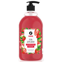 Гель для душа "KIPNI CANDY SHOP" клубничный чизкейк дозатор 1 л.(8)