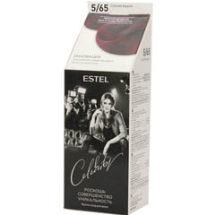 Краска для волос "ESTEL CELEBRITY" 5/65  спелая вишня 1 шт.(10)