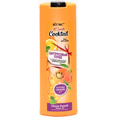 Гель для душа "ВIТЭКС EXOTIC COCKTAIL" цитрусовый пунш с соком апельсина, лимона и мятой 500 мл.(20)