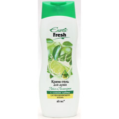 Гель для душа "ВIТЭКС EXOTIC FRESH" крем лайм и лемонграсс 515 мл.(20)