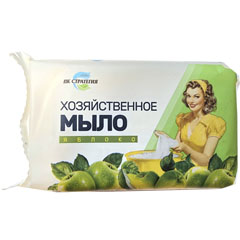Мыло хозяйственное "ЗАЛОГ ЧИСТОТЫ" 72% яблоко 180 гр.(36)