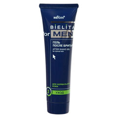 Гель после бритья "BIELITA FOR MEN" для нормальной кожи туба 100 мл.(20)
