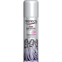 Лак для волос "ПРЕЛЕСТЬ" сильная фиксация 4 160 мл./18-005/(24)