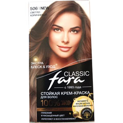 Краска для волос "FARA CLASSIC" 506 светло коричневый 1 шт.(6)