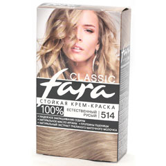 Краска для волос "FARA CLASSIC" 514 естественный русый 1 шт.(6)