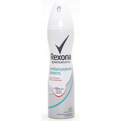 Дезодорант спрей антиперспирант "REXONA" антибактериальная свежесть 150 мл.(6)