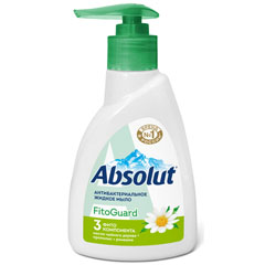 Мыло жидкое "ABSOLUT NATURE FITOGUARD" антибактериальное ромашка с диспенсером 250 гр.(10)