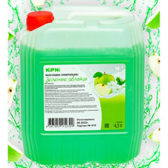 Мыло жидкое "KIPNI" зеленое яблоко канистра 4,5 л.(1)