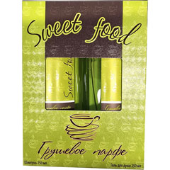 Набор подарочный "SWEED FOOD ГРУШЕВОЕ ПАРФЕ" женский (шампунь 250 мл. + гель для душа 250 мл. ) 1 шт.(12)