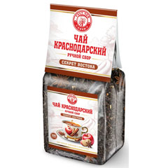 Чай "КРАСНОДАРСКИЙ" ручной сбор черный секрет востока м/уп. прозрачная 100 гр.(10)