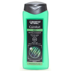 Гель для душа "LEGEND STEEL" comfort восстанавливающий 265 мл.(28)