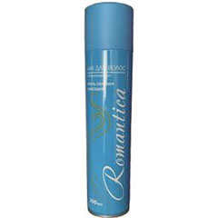 Лак для волос "РОМАНТИКА" с провитамином В5 очень сильной фиксации (голубой) 260 мл.(12)