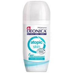 Дезодорант ролик антиперспирант "DEONICA" (Propharma) atopic skin 50 мл./11-498/.(6)