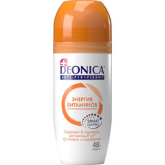Дезодорант ролик антиперспирант "DEONICA" энергия витаминов 50 мл./11-488/.(6)