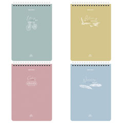 Блокнот "BRAUBERG PASTEL" гребень клетка А5 60 л спайка 4 шт.(1)