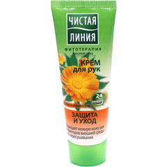 Крем для рук "ЧИСТАЯ ЛИНИЯ" защита и уход календула лекарственная 75 мл.(20)