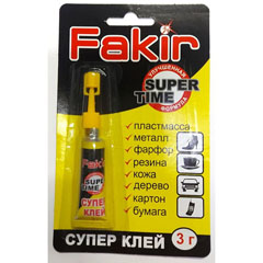 Клей "FAKIR" универсальный блистер 2 гр. 1 шт.(12)